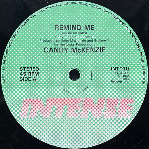 CANDY McKENZIE // REMIND ME / (DIFFERENT STYLE)