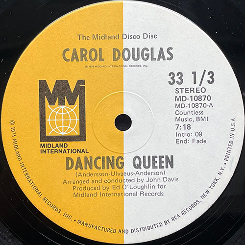 CAROL DOUGLAS // DANCING QUEEN (7:18) / IN THE MORNING (6:58)