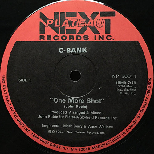 C-BANK // ONE MORE SHOT (7:48) / INST (6:40)