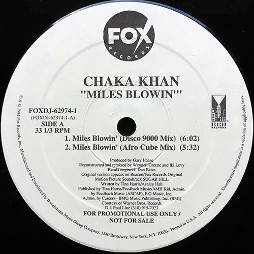 CHAKA KHAN // MILES BLOWIN' (3VER)