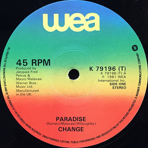 CHANGE // PARADISE / YOUR MOVE