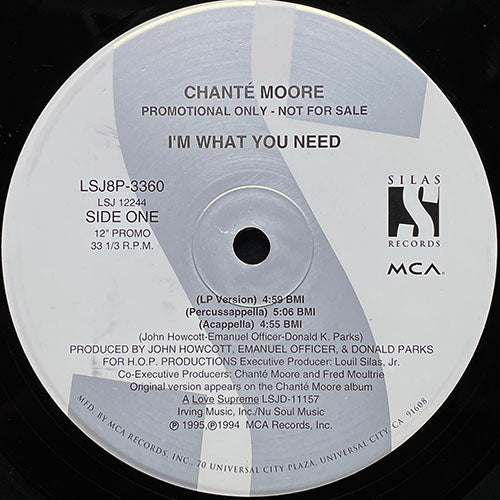 CHANTE MOORE // I'M WHAT YOU NEED (7VER)