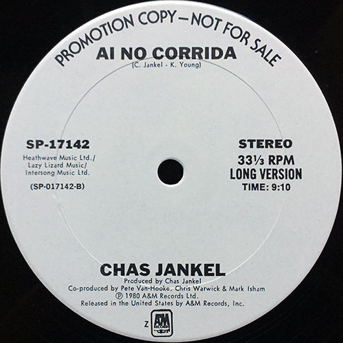 CHAS JANKEL // AI NO CORRIDA (9:10/4:07)