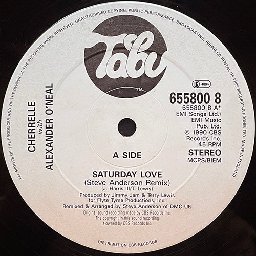 CHERRELLE with ALEXANDER O'NEAL // SATURDAY LOVE (STEVE ANDERSON REMIX) / WILL YOU SATISFY / FOOLIN' AROUND