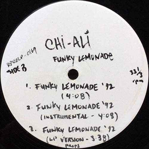 CHI-ALI // FUNKY LEMONADE (3VER) / LET THE HORNS BLOW