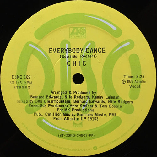 CHIC // EVERYBODY DANCE (8:25) / YOU CAN GET BY (5:20)