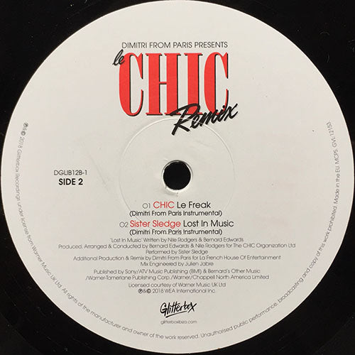 CHIC // LE FREAK (DIMITRI FROM PARIS 12" VERSION & INST) / LOST IN MUSIC (DIMITRI FROM PARIS 12" VERSION & INST)
