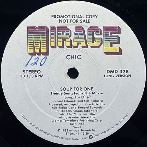 CHIC // SOUP FOR ONE (7:58) / BURN HARD (5:12)