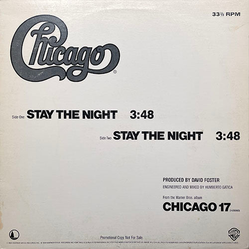CHICAGO // STAY THE NIGHT (3:48)