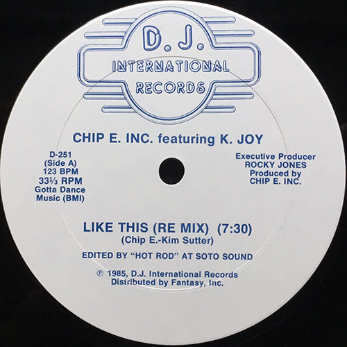 CHIP E. INC. feat. K. JOY // LIKE THIS (RE MIX) (7:30) / (RADIO VERSION) (4:07) / (CLUB MIX) (7:05)