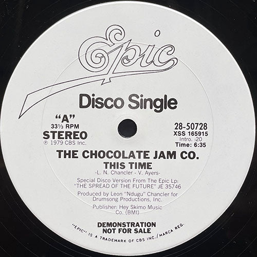 CHOCOLATE JAM CO. // A CHOCOLATE JAM (4:44) / THIS TIME (6:35)