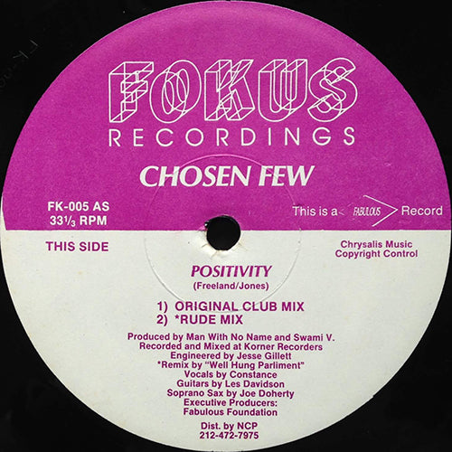 CHOSEN FEW // POSITIVITY (2VER) / REVOLUTION OF THE HEART