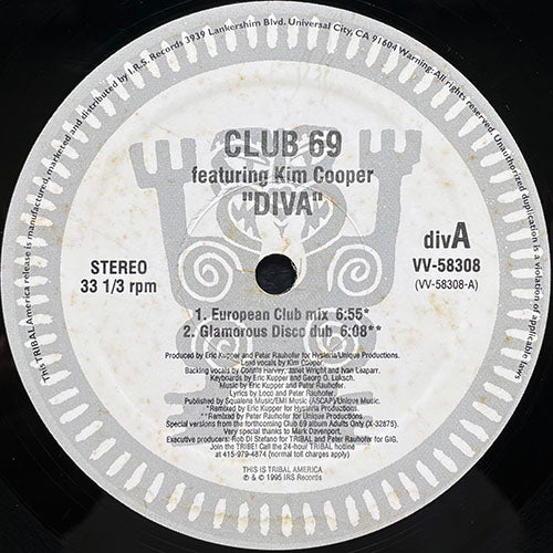 CLUB 69 // DIVA (6VER) / FANTASY (MAMA'S DEEP THROAT MIX)