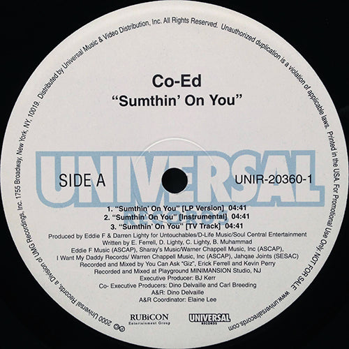 CO-ED // SUMTHIN' ON YOU (3VER) / ROLL WIT ME (3VER)