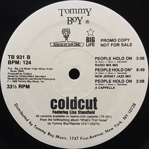 COLDCUT feat. LISA STANSFIELD // PEOPLE HOLD ON (BLAZE REMIX) (5VER)