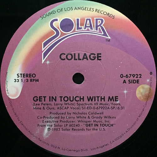 COLLAGE // GET IN TOUCH WITH ME (6:31) / WHEN YOU SMILE (5:09)