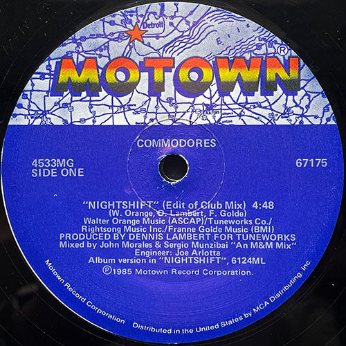 COMMODORES // NIGHTSHIFT (EDIT OF CLUB MIX) (4:48) / (CLUB MIX) (7:02) / (INSTRUMENTAL MIX) (7:12)