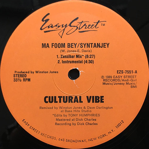 CULTURAL VIBE // MA FOOM BEY / SYNTANJEY (3VER)