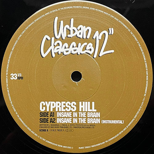 CYPRESS HILL // INSANE IN THE BRAIN (2VER) / HOW I COULD JUST A KILL A MAN (2VER)