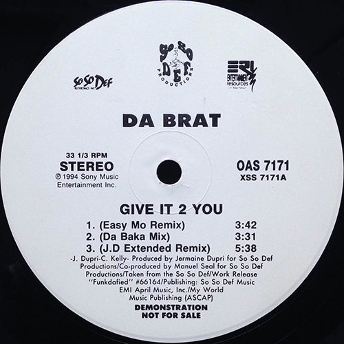 DA BRAT // GIVE IT 2 YOU (REMIX) (6VER)