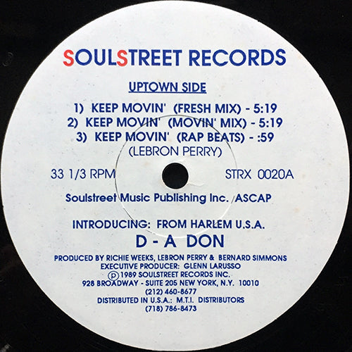 D - A DON // KEEP MOVIN' (5VER)