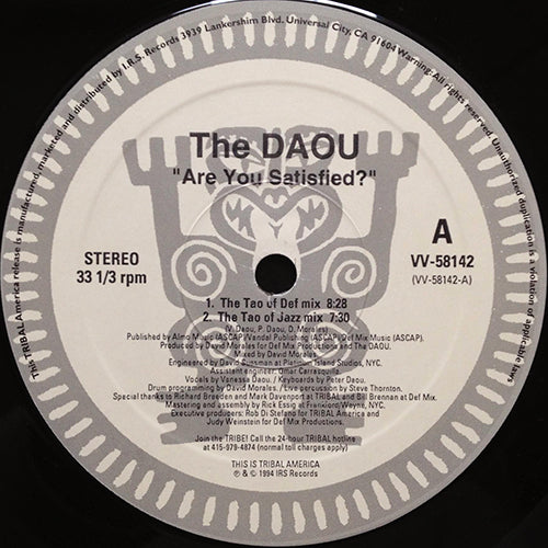 DAOU // ARE YOU SATISFIED (DAVID MORALES REMIX) (5VER) / SURRENDER YOURSELF (2VER)
