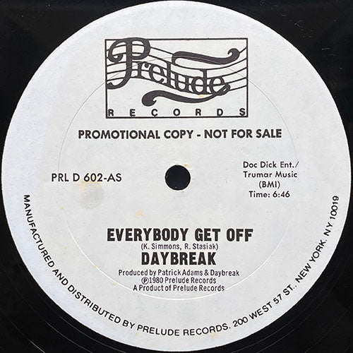 DAYBREAK // EVERYBODY GET OFF (6:46/3:33)