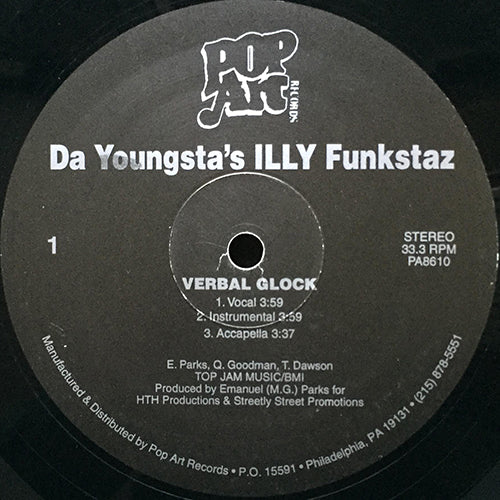 DA YOUNGSTA'S ILLY FUNKSTAZ // VERBAL GLOCK (3VER) / EVERY MAN 4 THEYSELF (3VER)