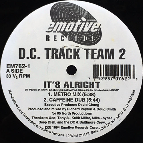 D.C. TRACK TEAM 2 // IT'S ALRIGHT (2VER) / BASSLINE (2VER)