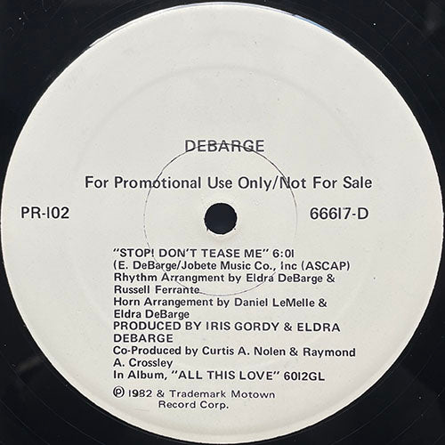 DEBARGE // STOP! DON'T TEASE ME (6:01/3:53)