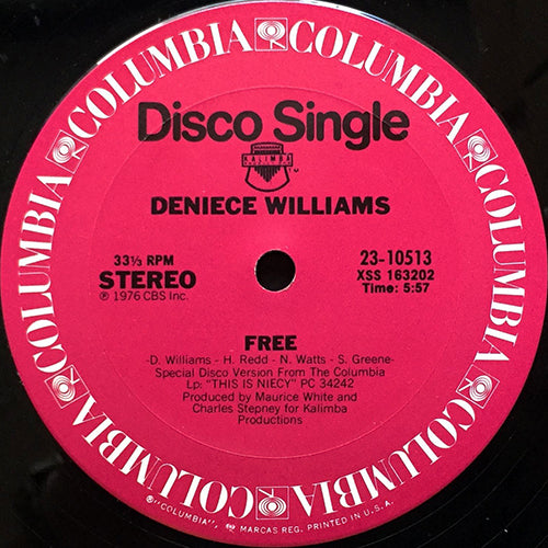 DENIECE WILLIAMS // FREE (5:57) / IT'S IMPORTANT TO ME (4:25)