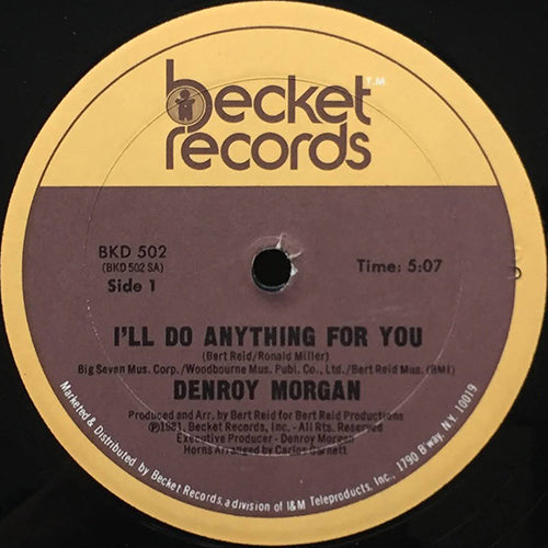 DENROY MORGAN // I'LL DO ANYTHING FOR YOU (5:07) / INST (5:00)