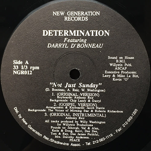 DETERMINATION feat. DARRYL D'BONNEAU // NOT JUST SUNDAY (6VER)