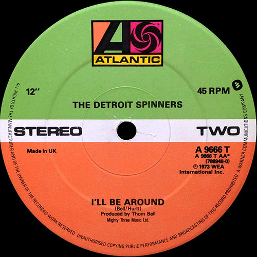 DETROIT SPINNERS // RIGHT OR WRONG / I'LL BE AROUND
