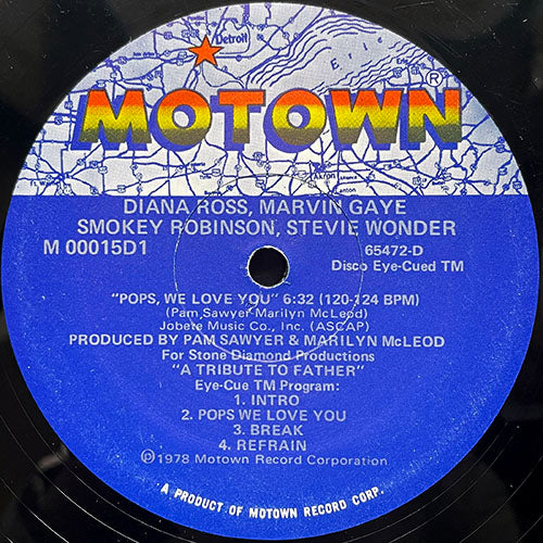 DIANA ROSS, MARVIN GAYE, SMOKEY ROBINSON, STEVIE WONDER // POPS, WE LOVE YOU (LONG VERSION) (6:32)