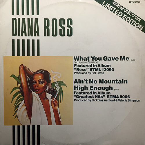 DIANA ROSS // WHAT YOU GAVE ME (6:06) / AIN'T NO MOUNTAIN HIGH ENOUGH (6:00) /