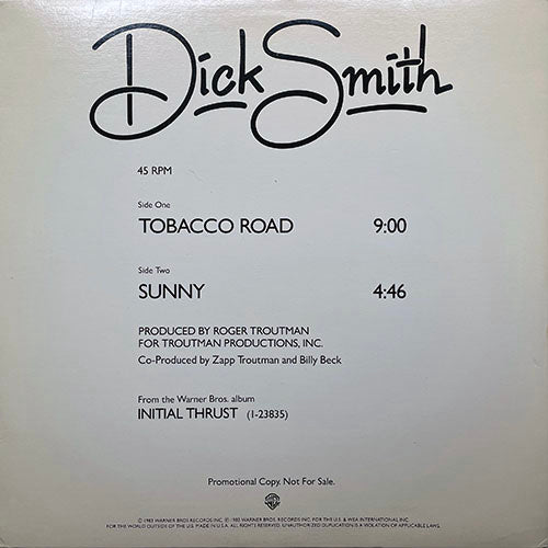 DICK SMITH // TOBACCO ROAD (9:00) / SUNNY (4:46)