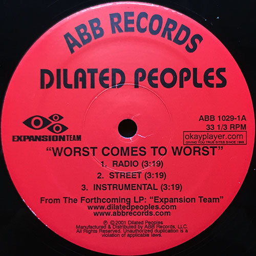 洋楽 Dilated peoples Worst comes to worst DILATED PEOPLES / Worst Comes To Worst – TICRO MARKET