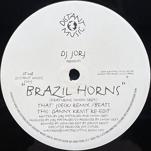 DJ JORJ // BRAZIL HORNS (JOESKI REMIX & DANNY KRIVIT EDIT) (3VER)