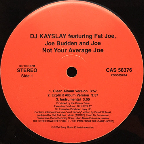DJ KAY SLAY feat. FAT JOE, JOE BUDDEN AND JOE // NOT YOUR AVERAGE JOE (3VER)