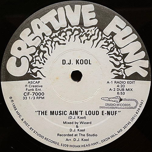 DJ KOOL // THE MUSIC AIN'T LOUD E-NUF (4VER)