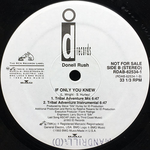 DONELL RUSH // IF ONLY YOU KNEW (4VER)
