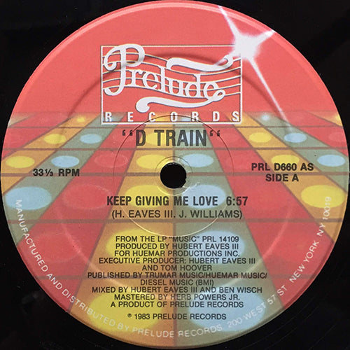 D TRAIN // KEEP GIVING ME LOVE (6:57/6:45) / INST (5:30)