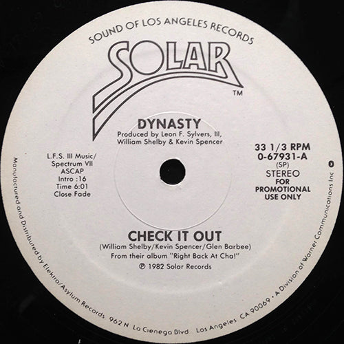 DYNASTY // CHECK IT OUT (6:01)