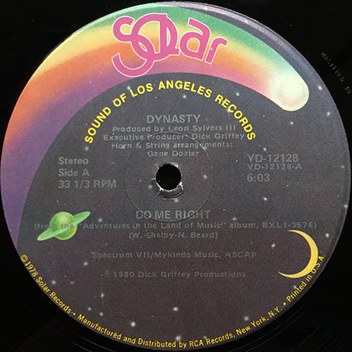 DYNASTY // DO ME RIGHT (6:03) / ADVENTURES IN THE LAND OF MUSIC (4:19)