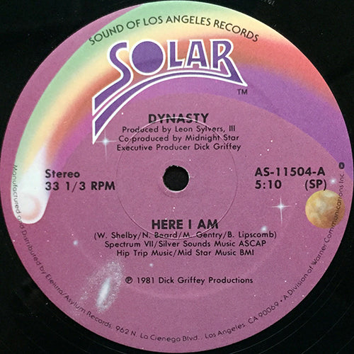 DYNASTY // HERE I AM (5:10) / GIVE IT UP FOR LOVE (4:17)