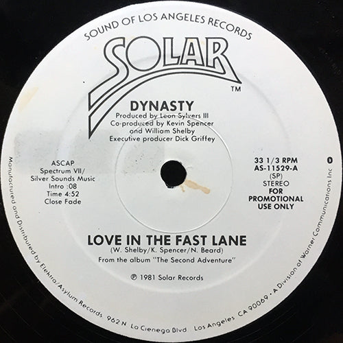 DYNASTY // LOVE IN THE FAST LANE (4:52)