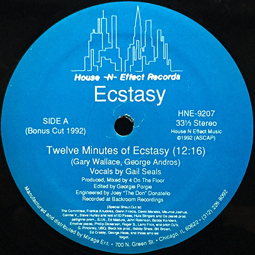 ECSTASY // TWELVE MINUTES OF ECSTASY (12:16) / GOTTA HAVE YOU (2VER)