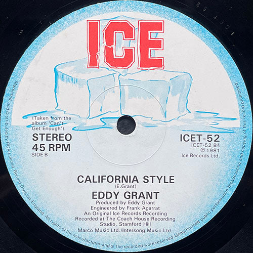 EDDY GRANT // TIME TO LET GO / CALIFORNIA STYLE