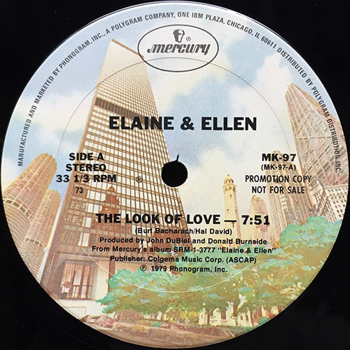 ELAINE & ELLEN // THE LOOK OF LOVE (7:51) / ALL I NEED IS ME (9:23)